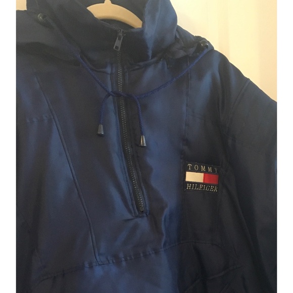 Tommy Hilfiger Quarter Zip Man’s Parka Coat Blue XXL - Picture 4 of 6